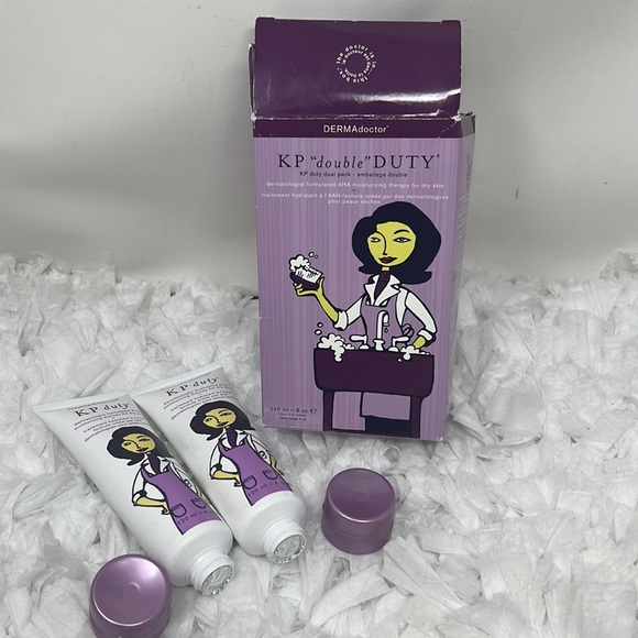 DERMAdoctor KP 'Double' Duty Duo Moisturizing Therapy Pack In Open Box 4 oz X 2 - Picture 2 of 10